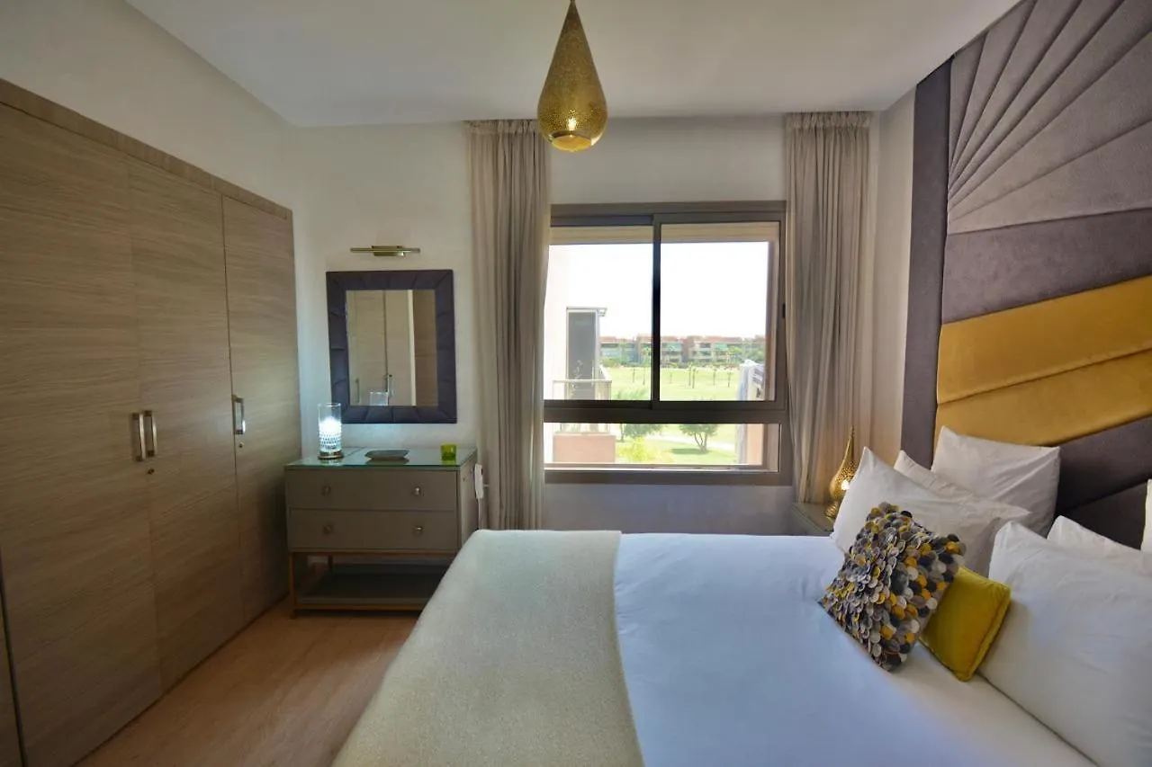 Jade Haven 2 Bed Apt Golf View Marrakesh Lägenhet